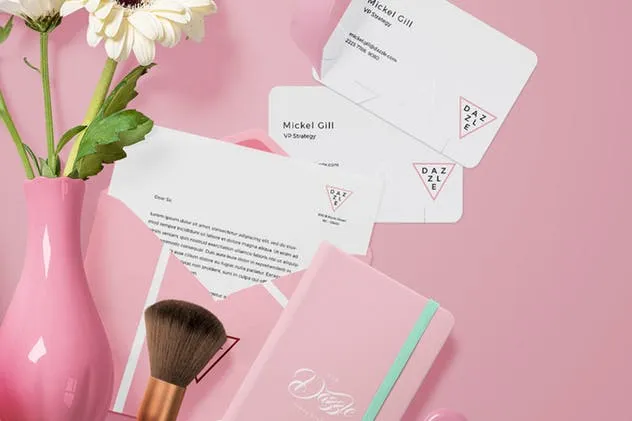 高级办公文具场景品牌VI设计展示样机 Premium Stationery Mockup Scenes插图(5)