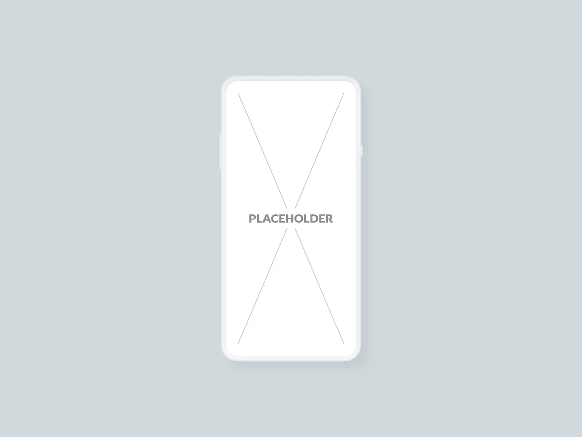 刘海屏iPhone手机等距网格素材库精选样机模板[白色版本] Presentation Mockups Light插图(10)