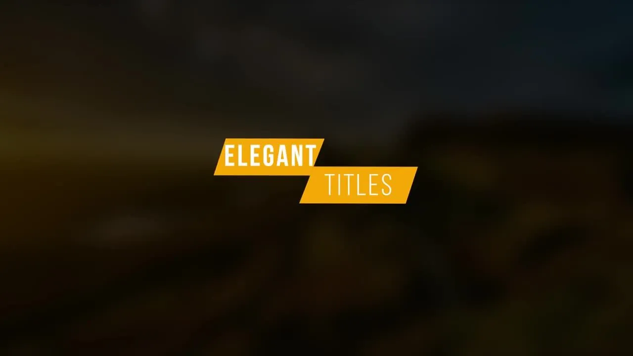 15个流畅现代的标题动画像素设计精选AE模板