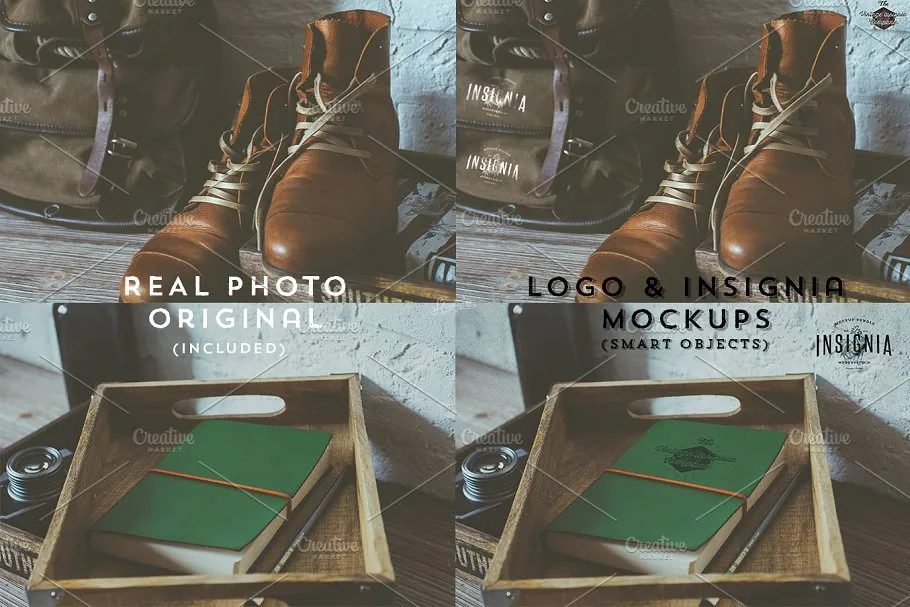 25个高分辨率Logo设计展示样机 25 Hip Logo Overlay Mock-Ups插图(2)