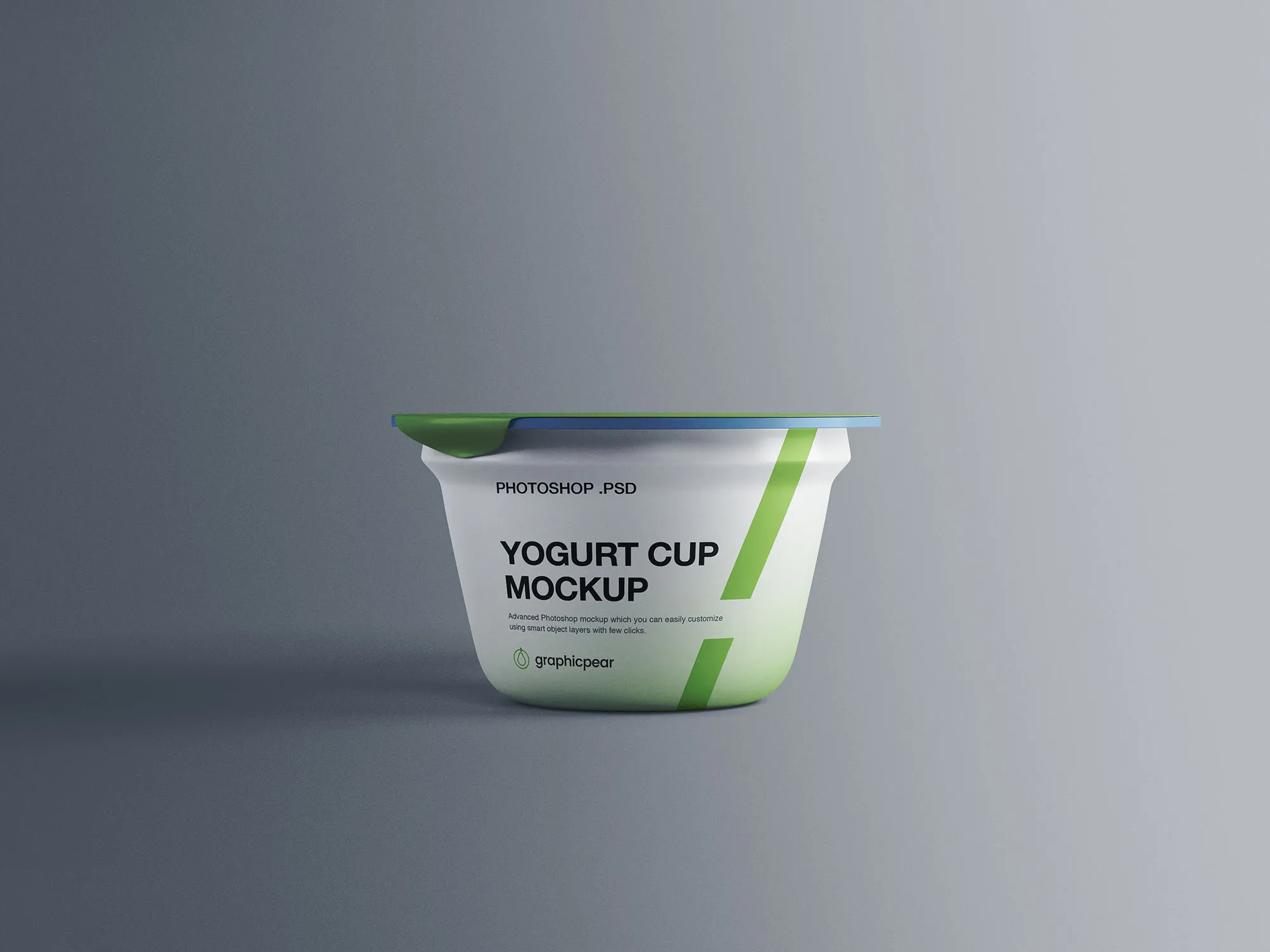 酸奶塑料杯包装设计效果图样机 Yogurt Plastic Cup Mockup插图