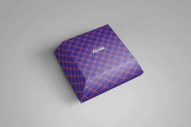 西式快餐汉堡纸盒包装样机 Paper Burger Box Mockup插图(6)