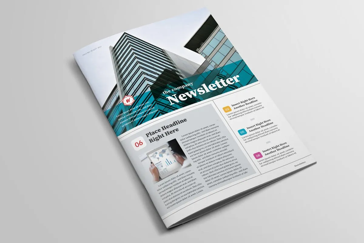 多用途新闻报纸版式设计INDD模板v2 Multipurpose Newsletter插图