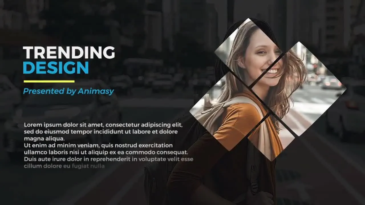 简洁现代创意的企业幻灯片像素设计精选AE模板