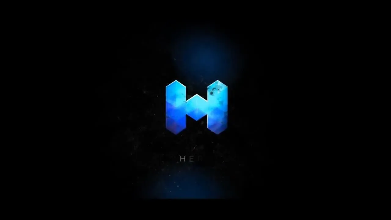 彩色灯光粒子效果logo展示像素设计精选AE模板