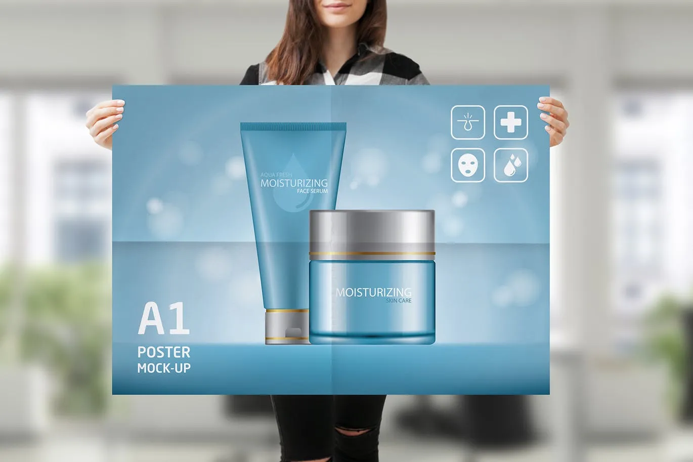 高品质的时尚女模特海报宣传单DM样机VI展示模型mockups插图(8)