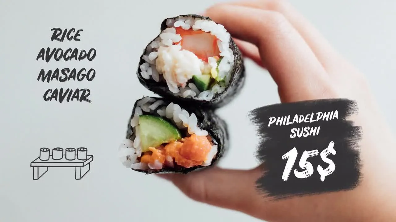 快餐手绘包像素设计精选AE模板