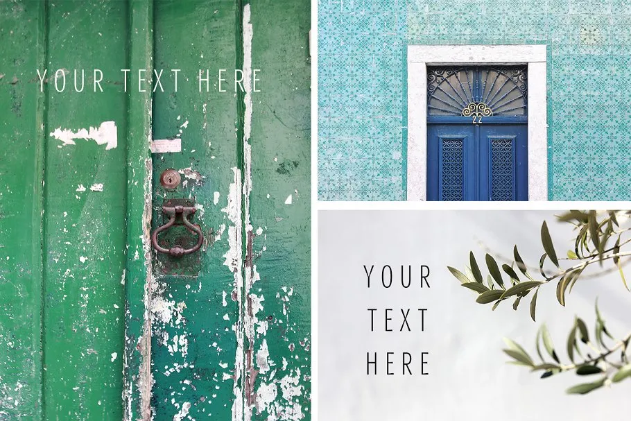 炎炎夏日植物主题场景样机 Summer stock, texture, tiles, plants插图(3)