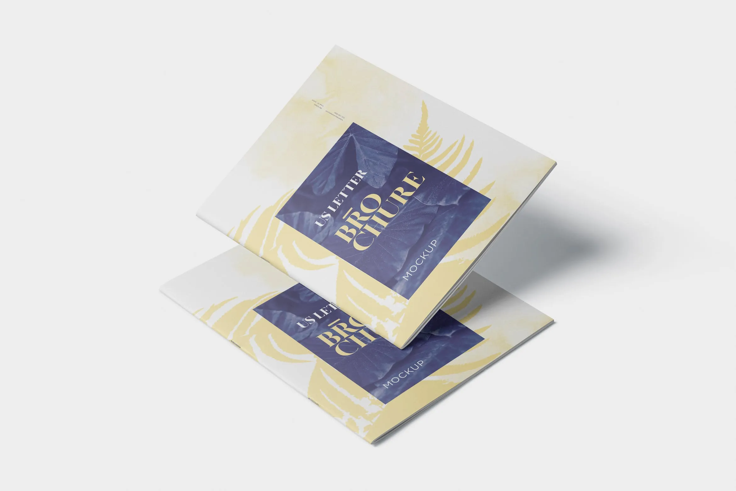 美国信纸尺寸杂志画册设计效果图样机 US Letter Brochure / Magazine Mock-Up插图