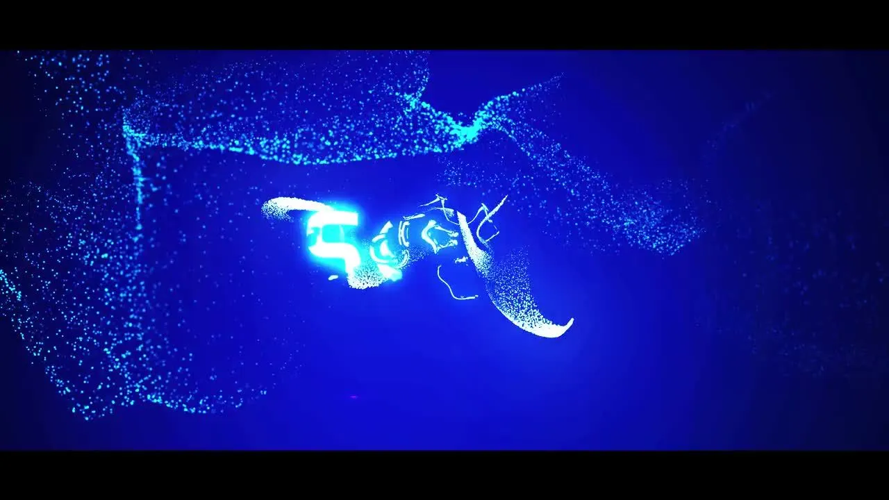 霓虹灯发光粒子像素设计精选AE模板