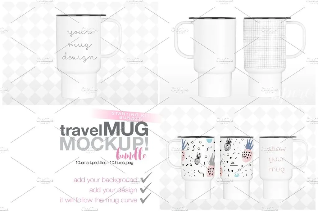 15款塑料旅行杯Mockups素材打包下载[psd,jpg]插图(1)