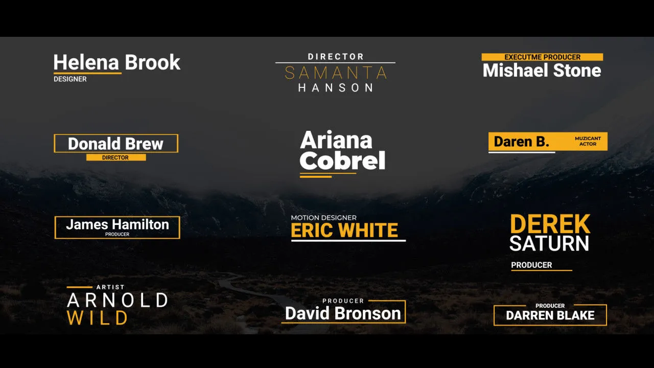 12组极简主义风格标题视频动画像素设计精选AE模板