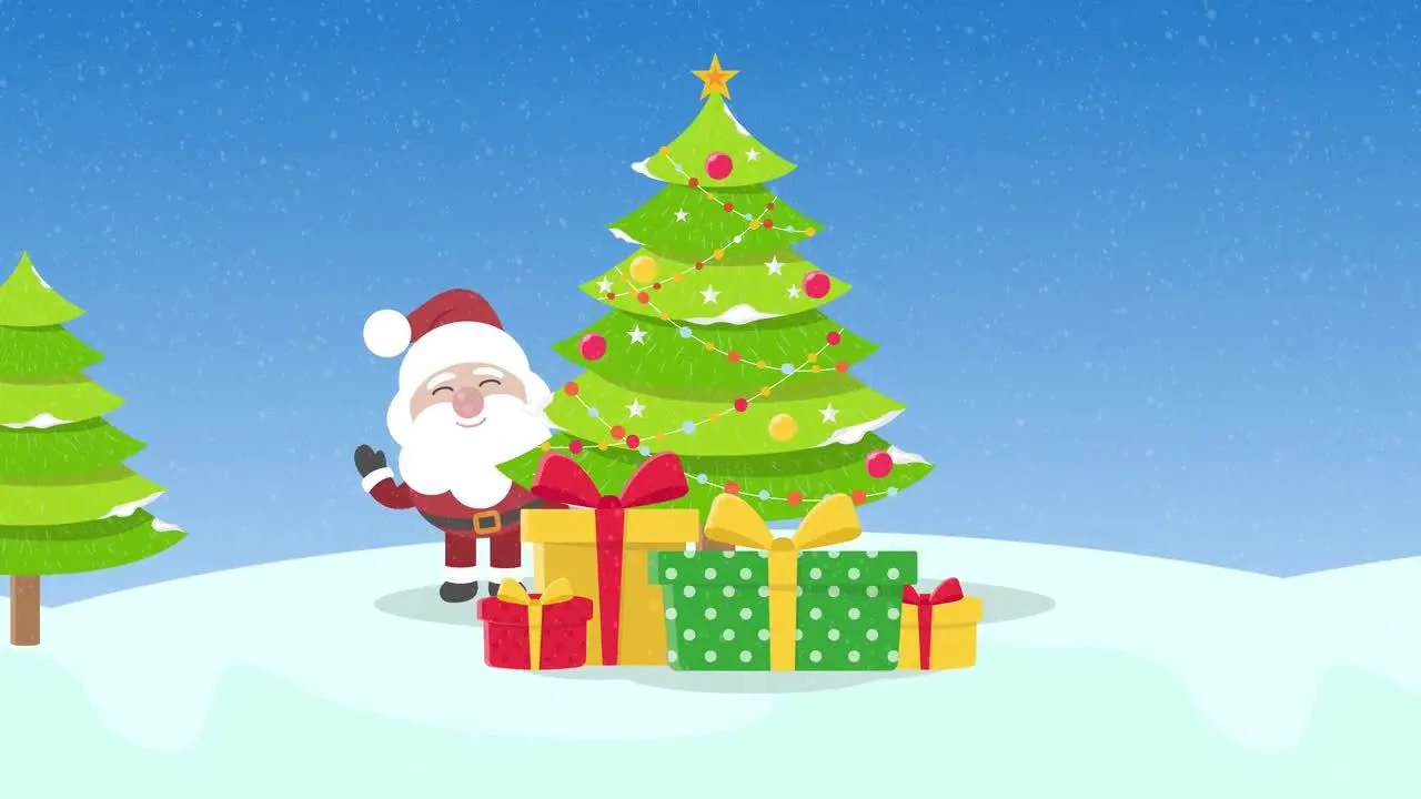 快乐圣诞节logo展示像素设计精选AE模板