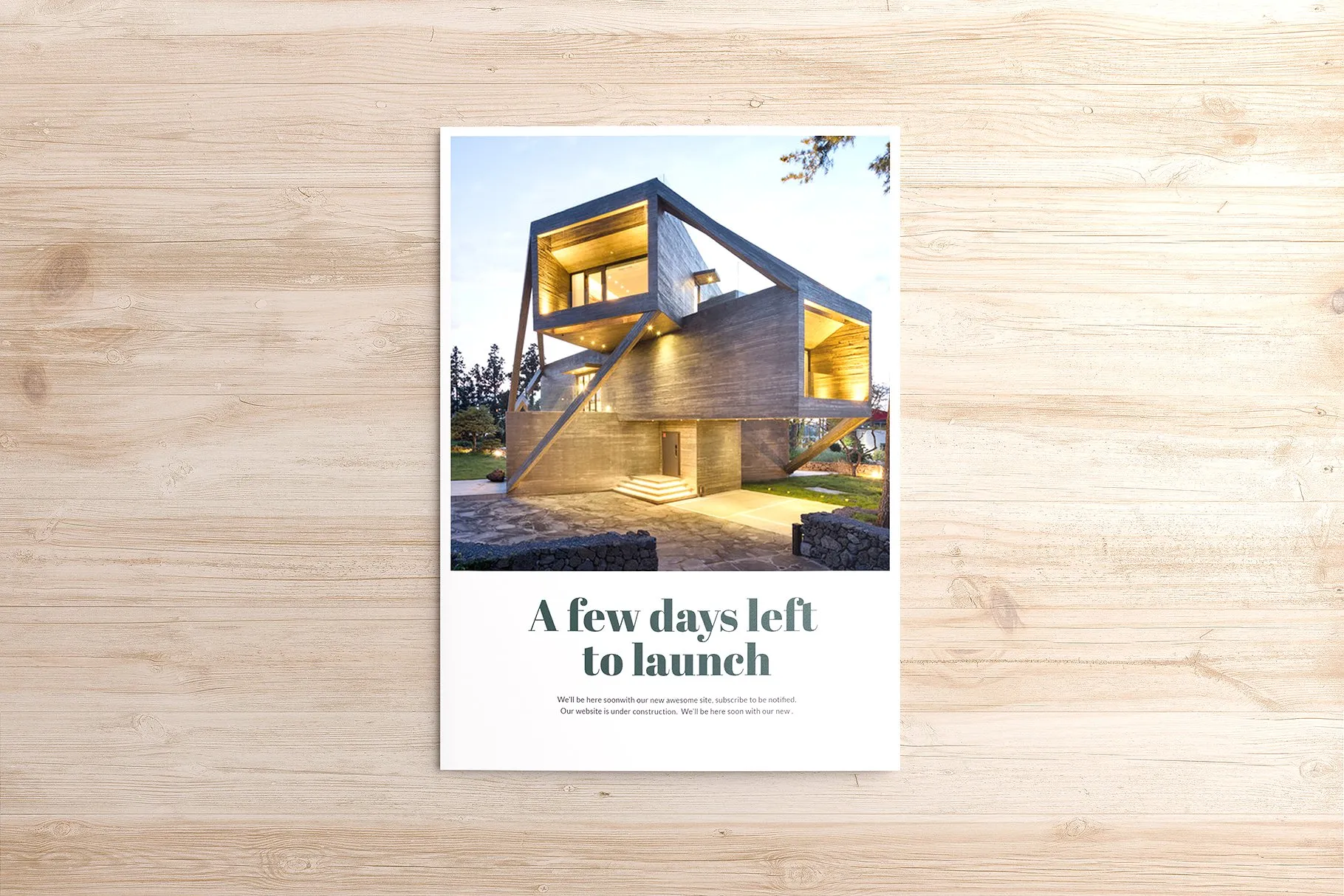 对折小册子样机模板 Half-Fold brochure Mockups插图(5)