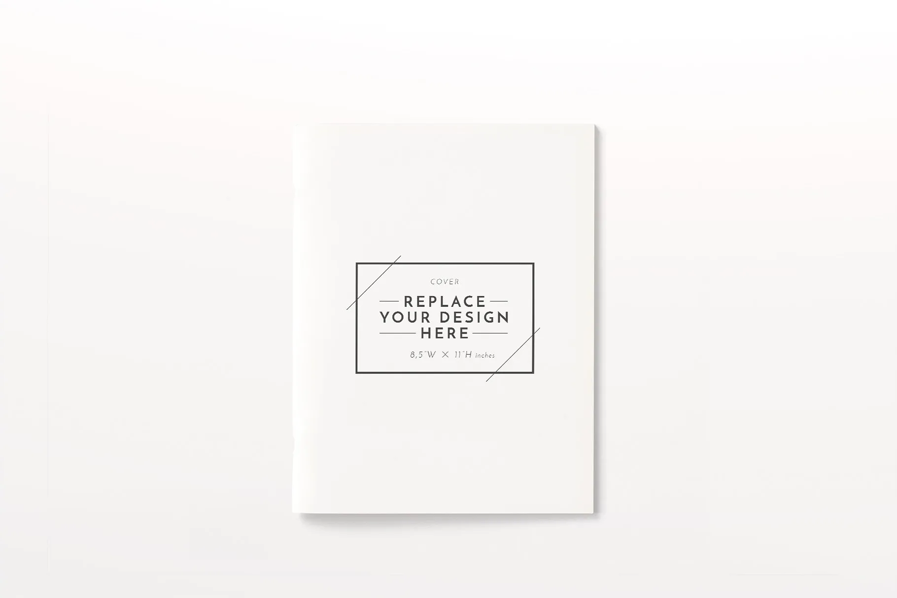 小册子外观设计展示样机模板 US Portrait Brochure Mockups插图(1)