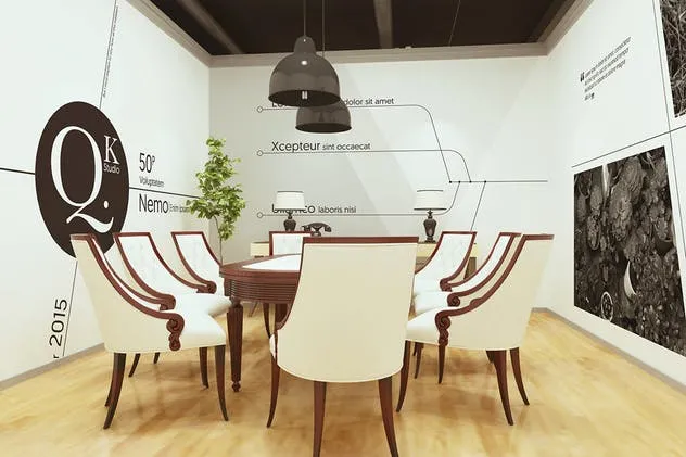 复古高档办公室品牌场景样机 Vintage Office Branding Mockups插图(7)