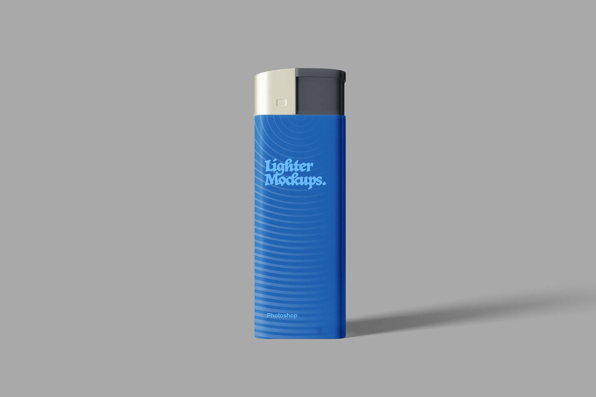 打火机外观设计效果图样机PSD模板 Lighter PSD Mockup插图