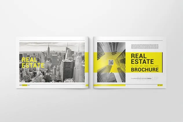 A4双折页宣传册样机模板V2 A4 Bifold Brochure Mockups 02插图(5)