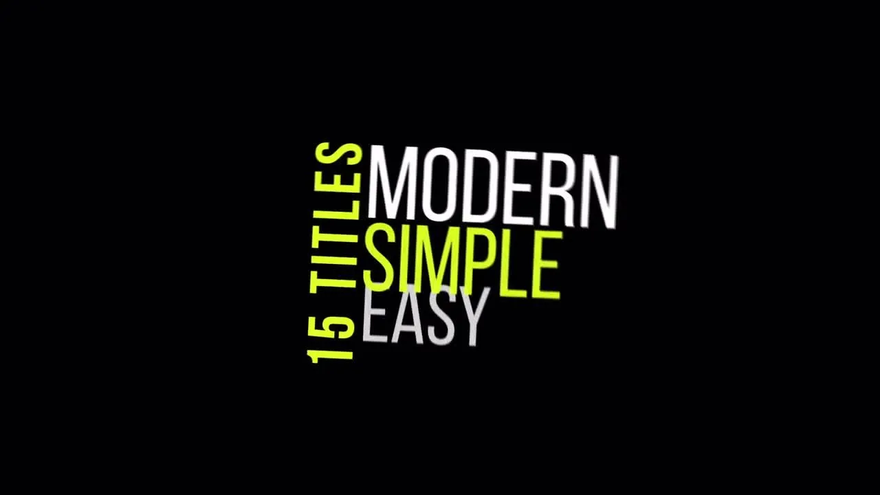 15个混合标题像素设计精选AE模板