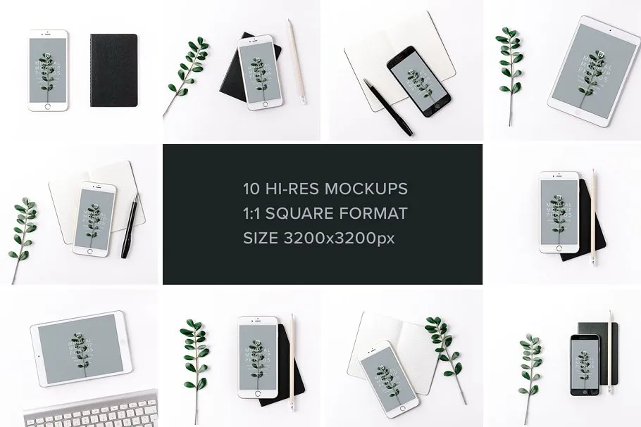 iPad & iPhone 真实场景样机模板 Minimal Mockup Pack Photorealistic插图(5)