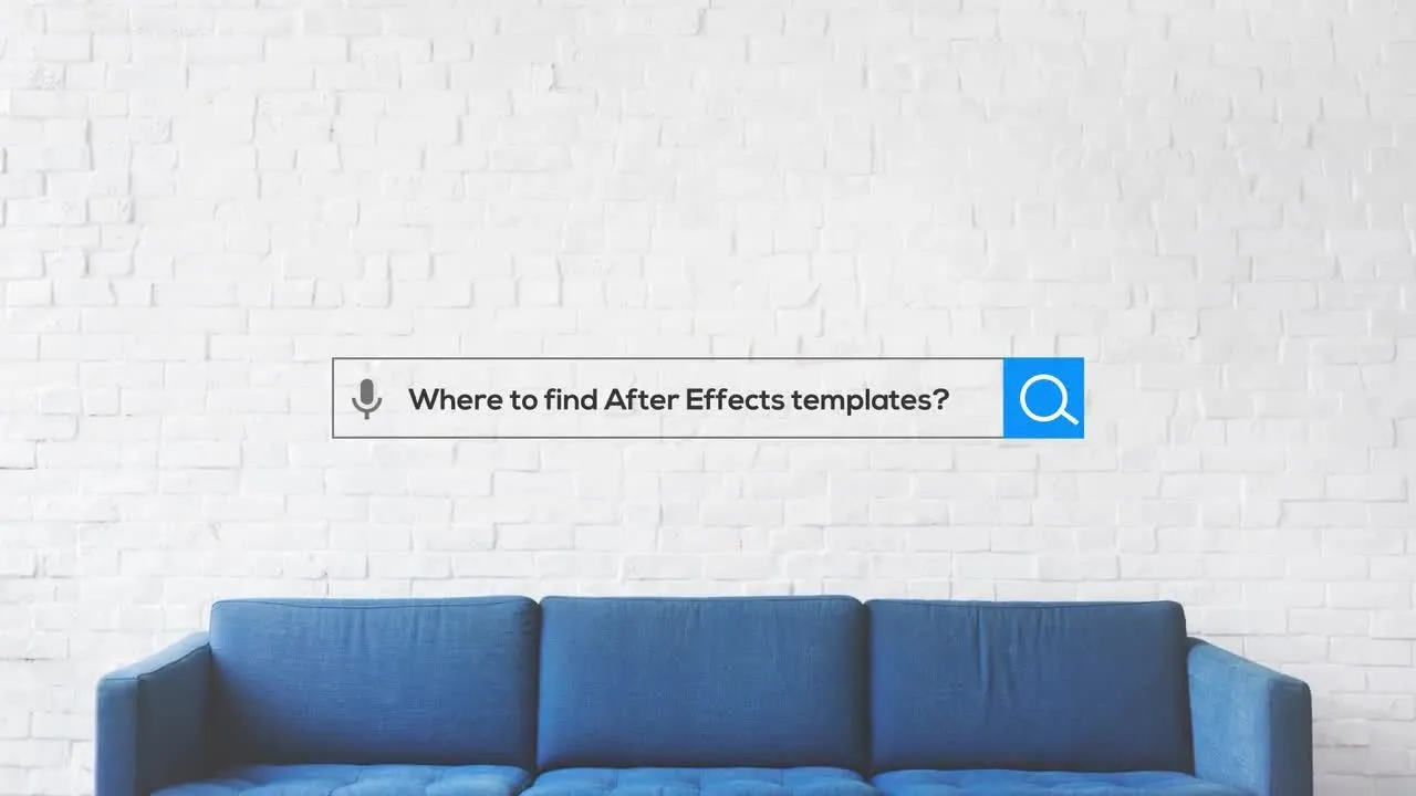 酷炫的搜索徽标动画像素设计精选AE模板