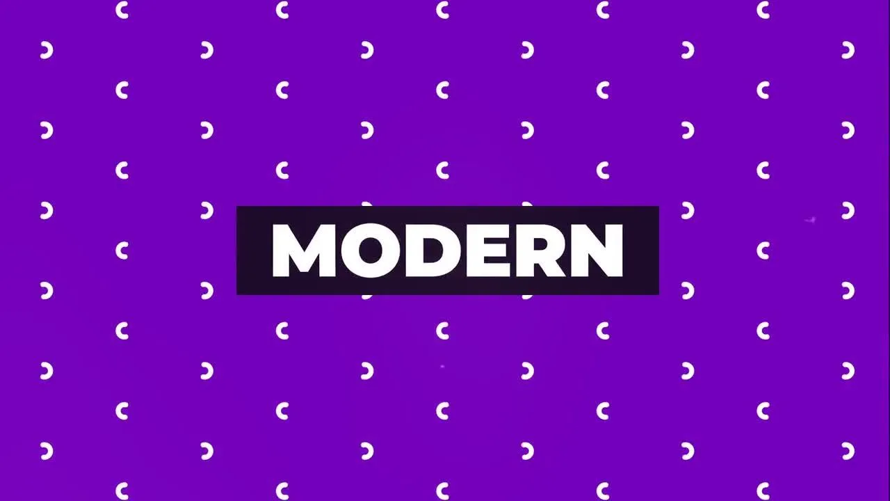 彩色图案徽标动画像素设计精选AE模板