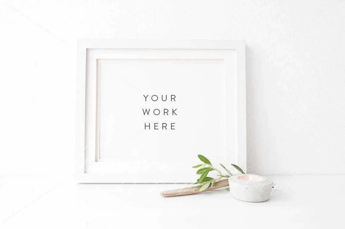 艺术画相框样机 8×10" Art frame mock up – botanical插图(1)