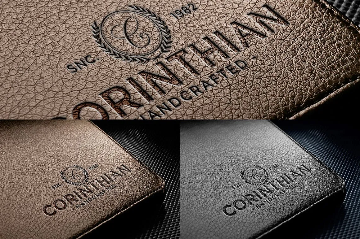 时尚高端的高品质logo标志标签挂签吊牌VI样机展示模型mockups插图(2)