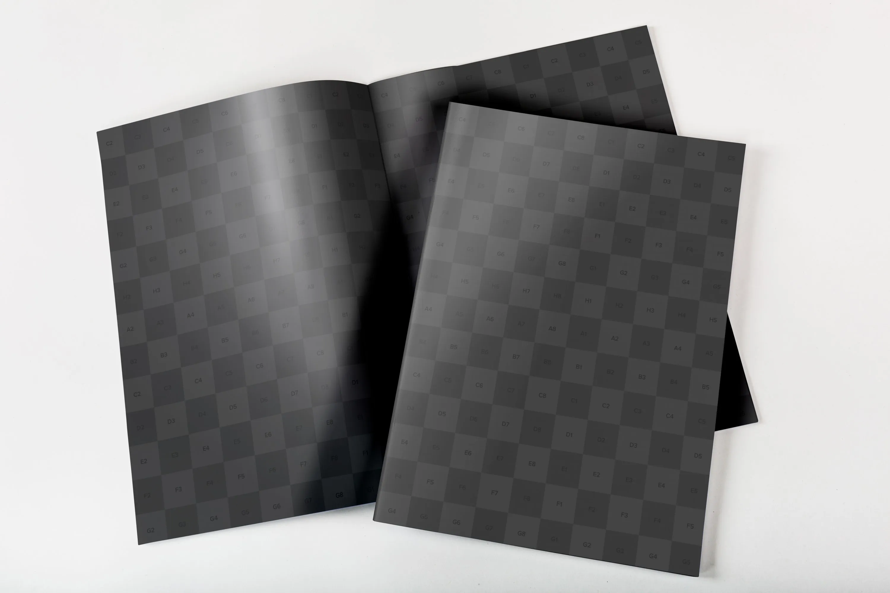 企业画册产品手册封面＆内页设计预览样机 Letter Booklet Cover & Spread Mockup插图(2)