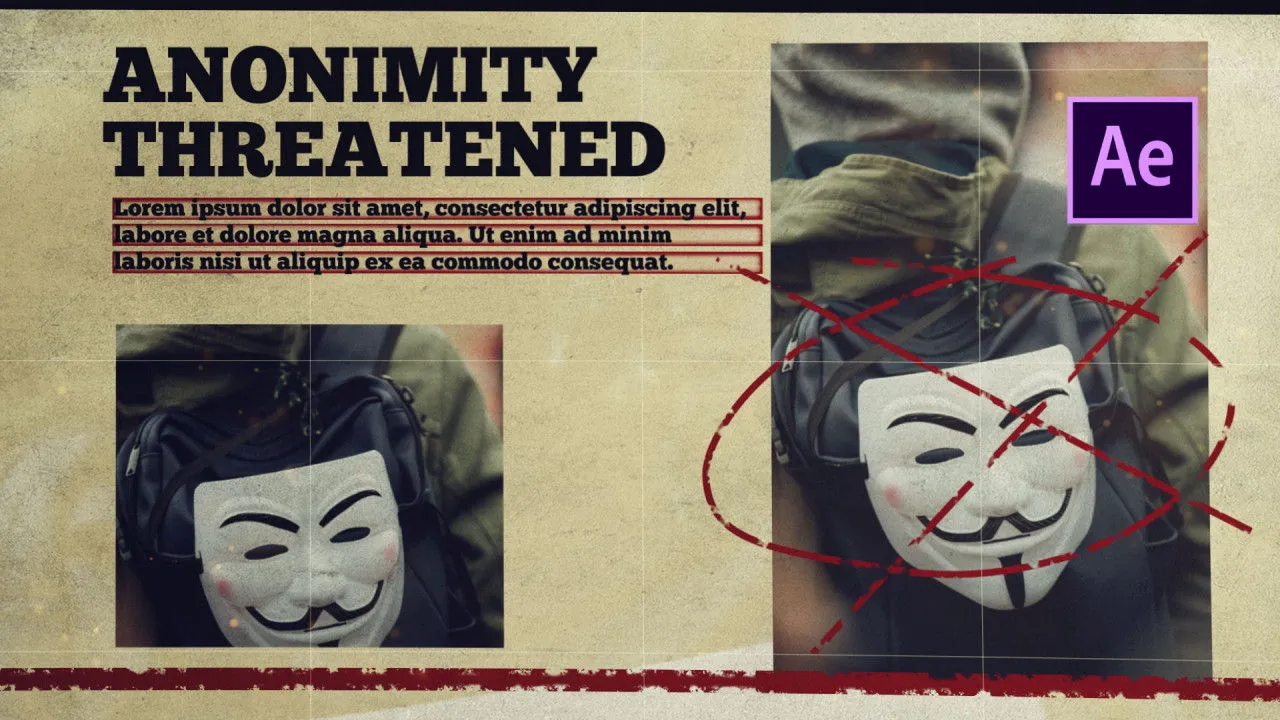 平滑过渡效果的调查促销像素设计精选AE模板