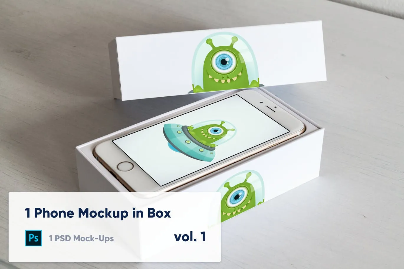 实体键盘iPhone手机开箱演示素材库精选样机模板v1 1 Phone Mockup in Paper Box – Vol. 1插图