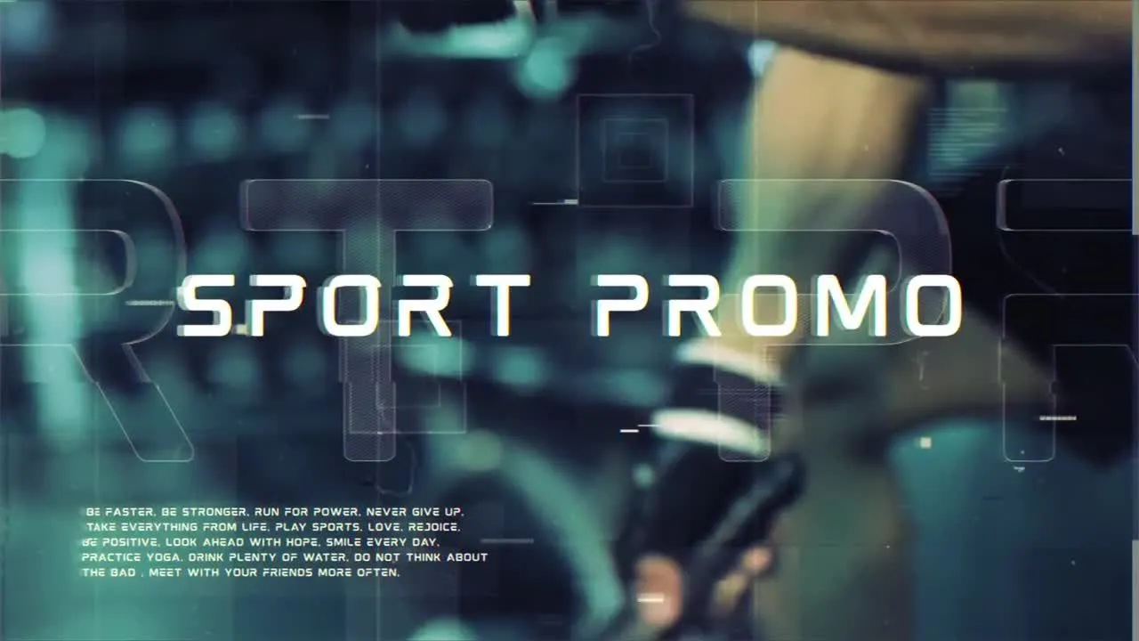 清新样式的运动介绍像素设计精选AE模板