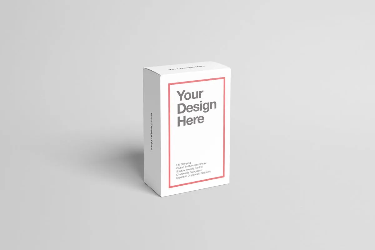 简约风产品包装设计效果图样机模板 Box / Packaging Mock-Up