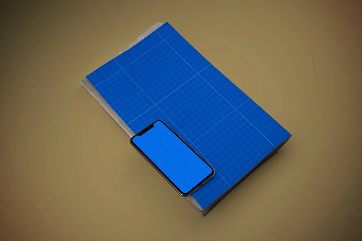 电子版报纸版式设计效果图样机 Newspaper App MockUp插图(8)