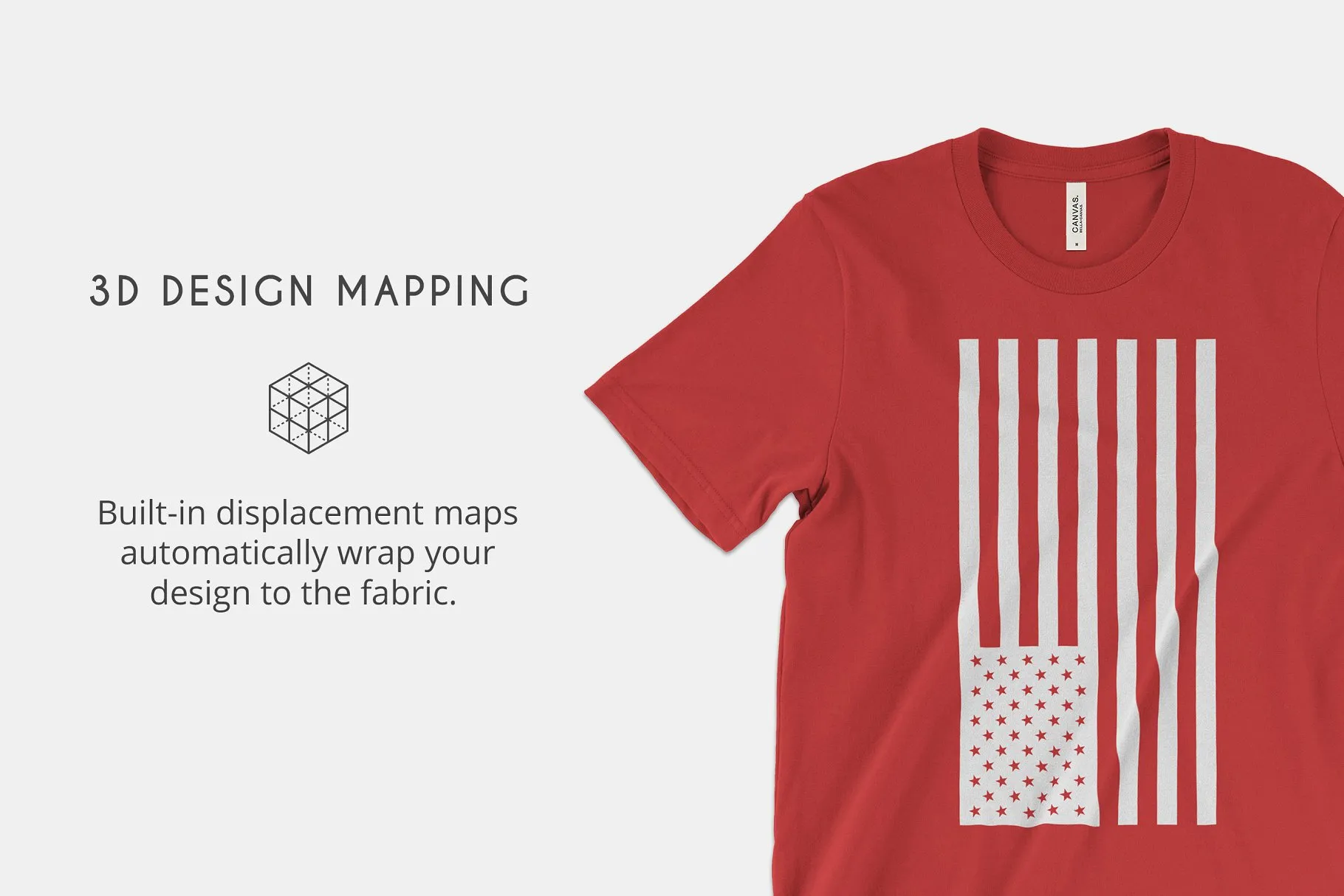 Bella Canvas 3001 T恤设计展示样机 Bella Canvas 3001 T-Shirt Mockups插图(1)