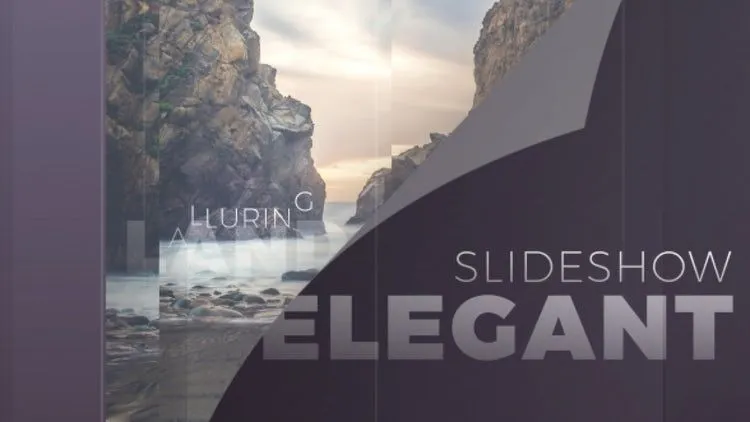 优雅幻灯片一种时尚的像素设计精选AE模板