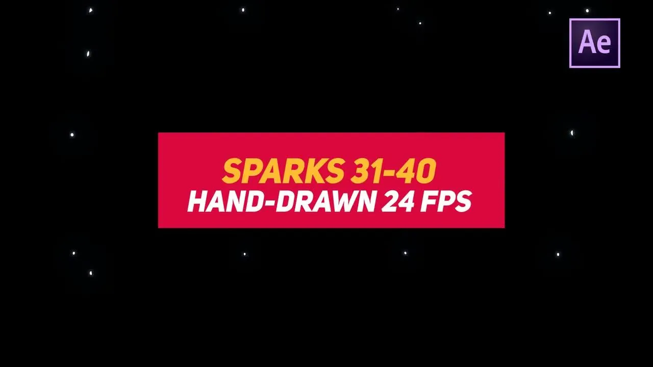 液体元素火花像素设计精选AE模板31-40