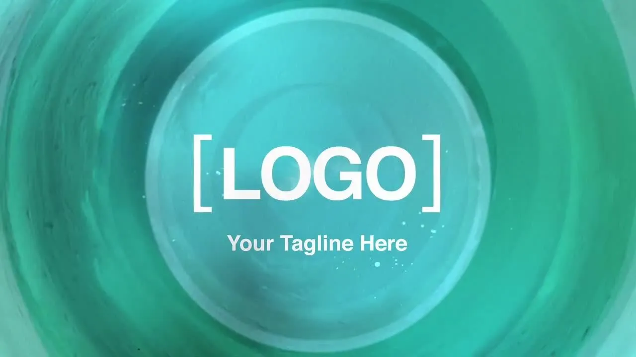 墨水漩涡效果logo标志像素设计精选AE模板