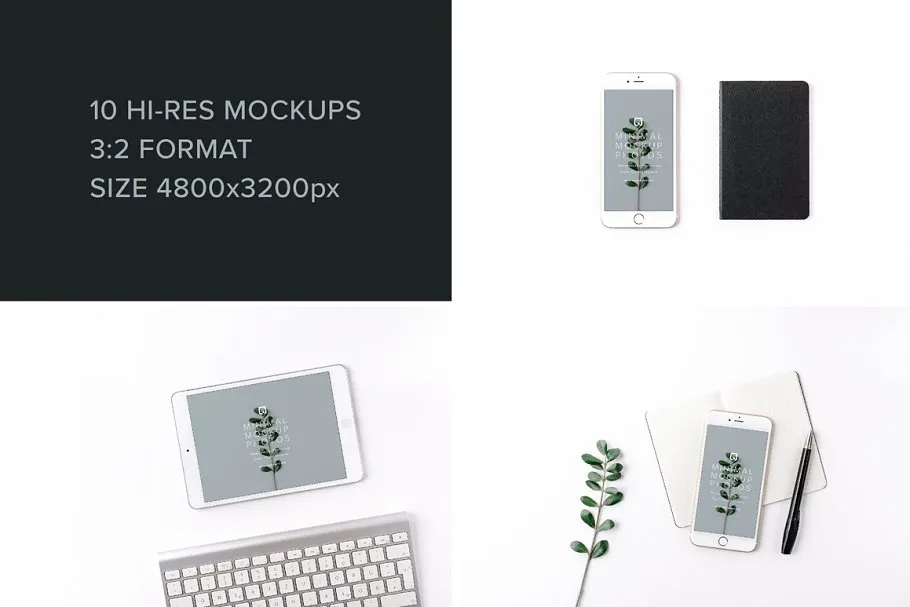 iPad & iPhone 真实场景样机模板 Minimal Mockup Pack Photorealistic插图(2)