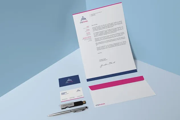 品牌VI设计办公文具印刷效果预览图素材库精选v2 Branding / Identity Mock-up插图(7)