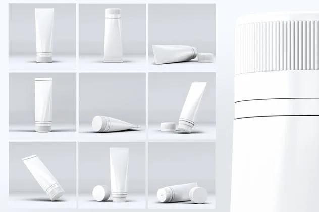 鞋子清洁产品品牌软管&盒子样机模板 Tube Shoe Polish Mock-Up插图(2)