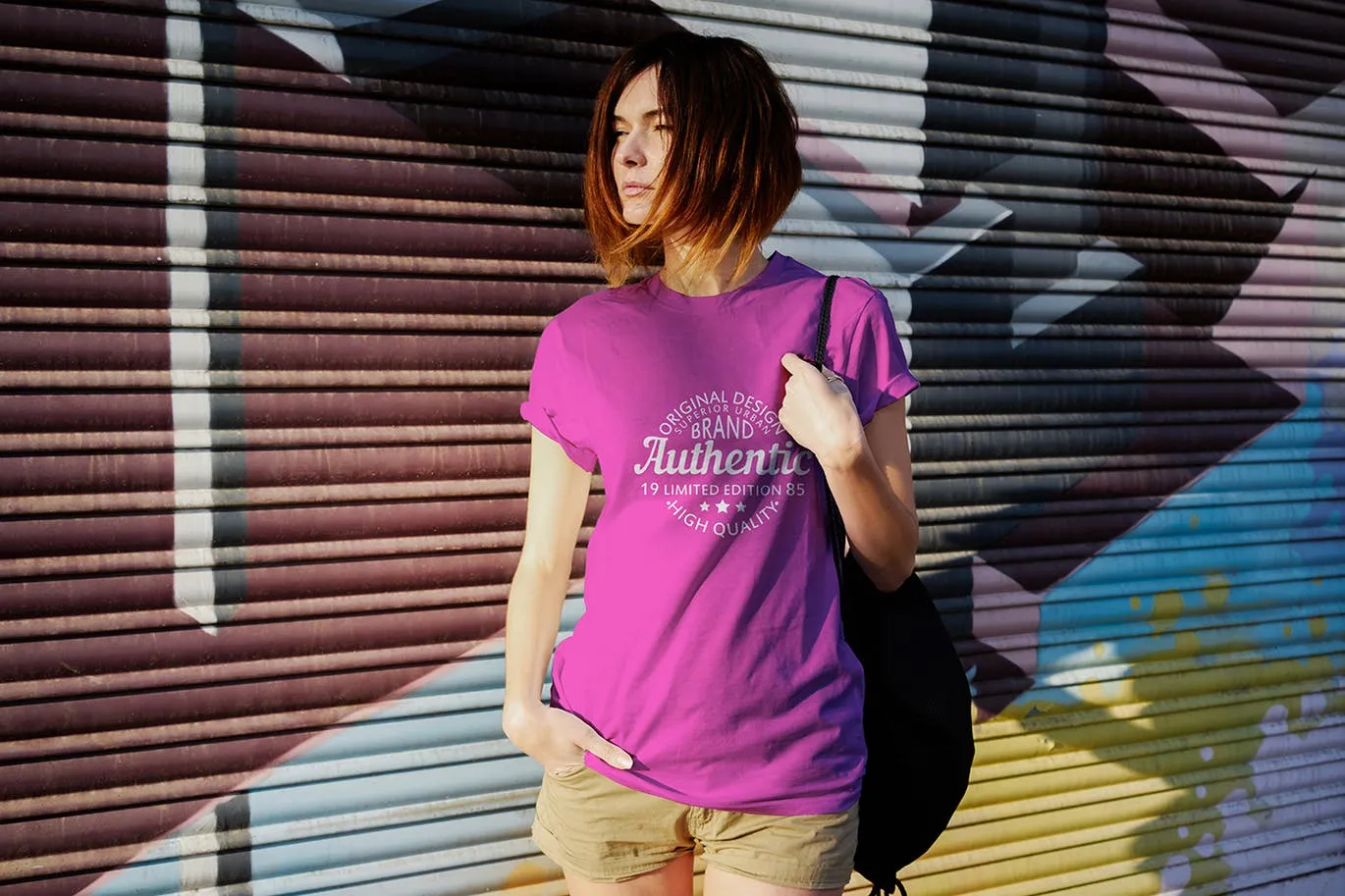 男士T恤印花设计模特上身效果预览样机 T-Shirt Mockup Collection 01插图(4)