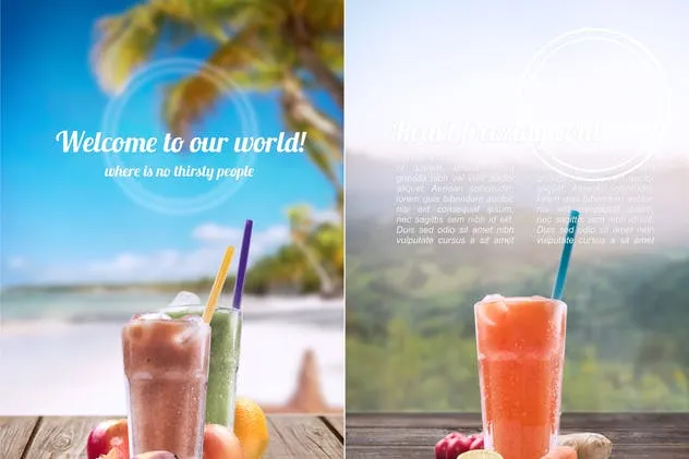 有机果汁品牌场景样机 Organic Juice Maker Scene Generator插图(5)