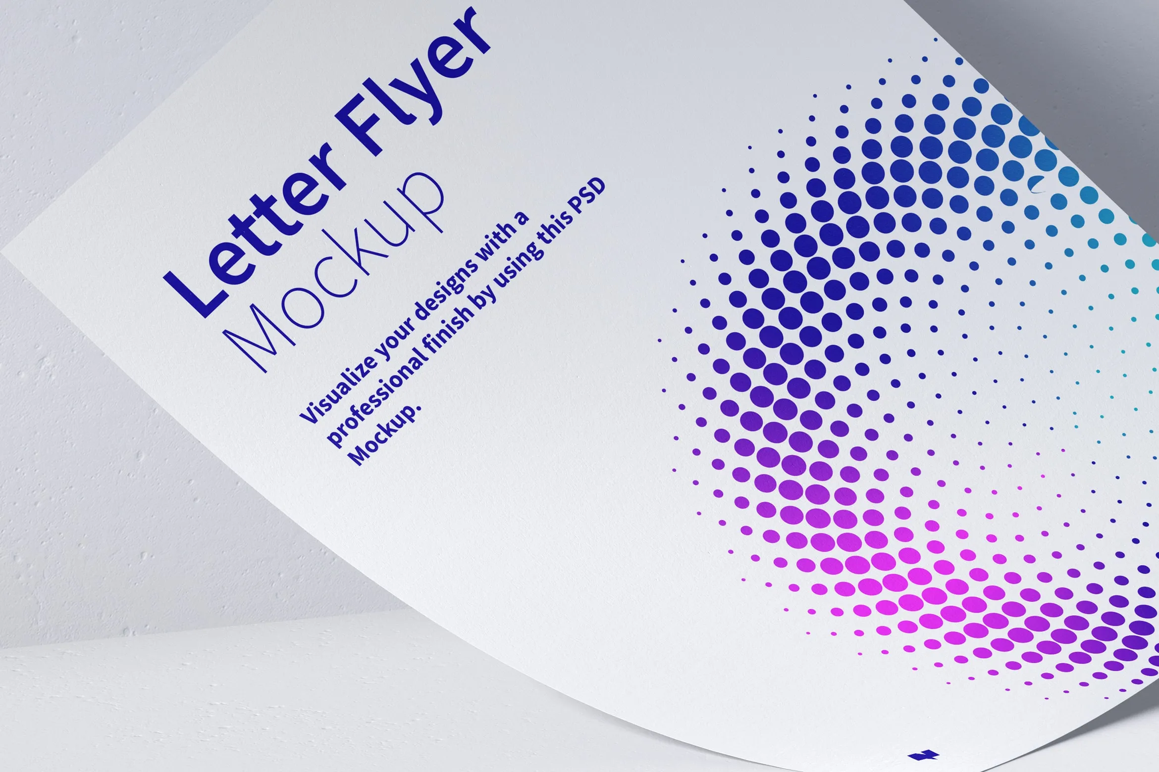 信纸规格传单设计图预览样机03 Letter Flyer Mockup 03插图(3)