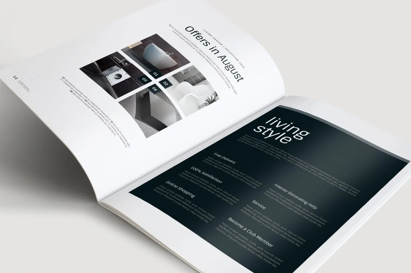 生活家居品牌产品目录/画册设计模板 Living Design – Product Catalog Template插图(7)