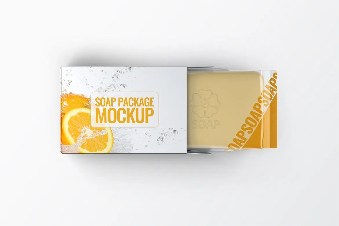 高品质的时尚香皂肥皂VI样机展示模型mockups插图(1)