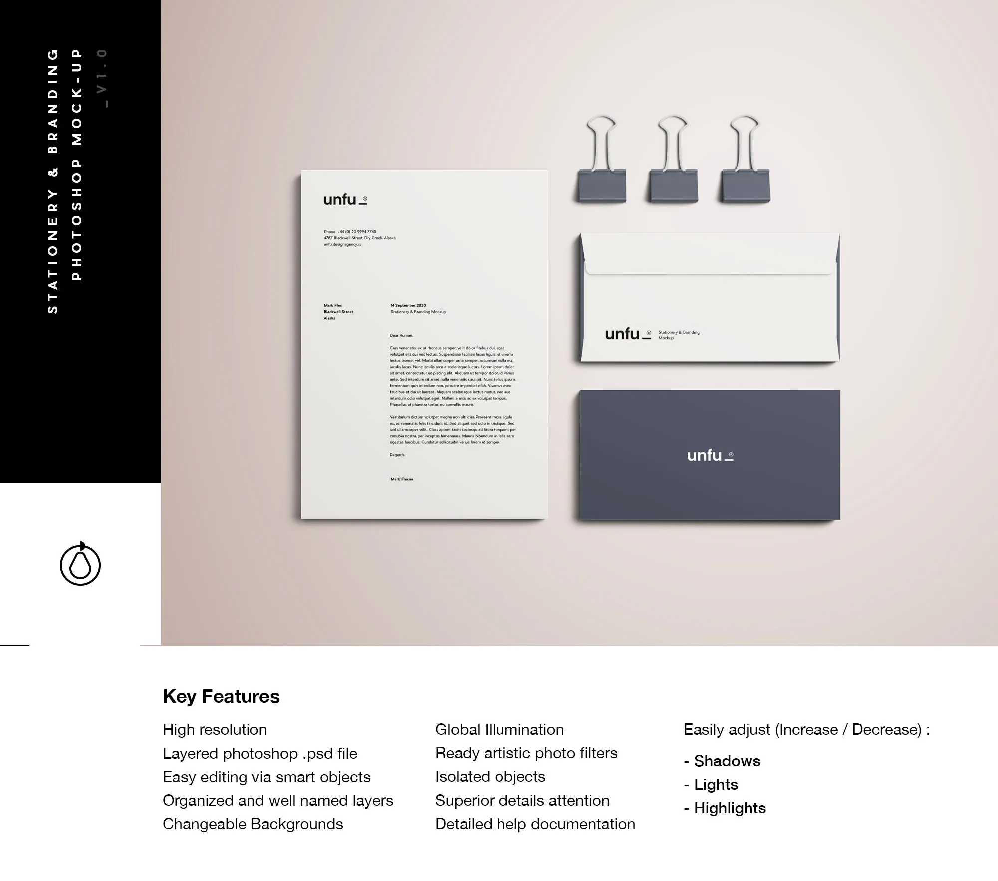 高端品牌VI设计办公用品预览样机PSD模板 Full Branding & Identity Mockup PSD插图