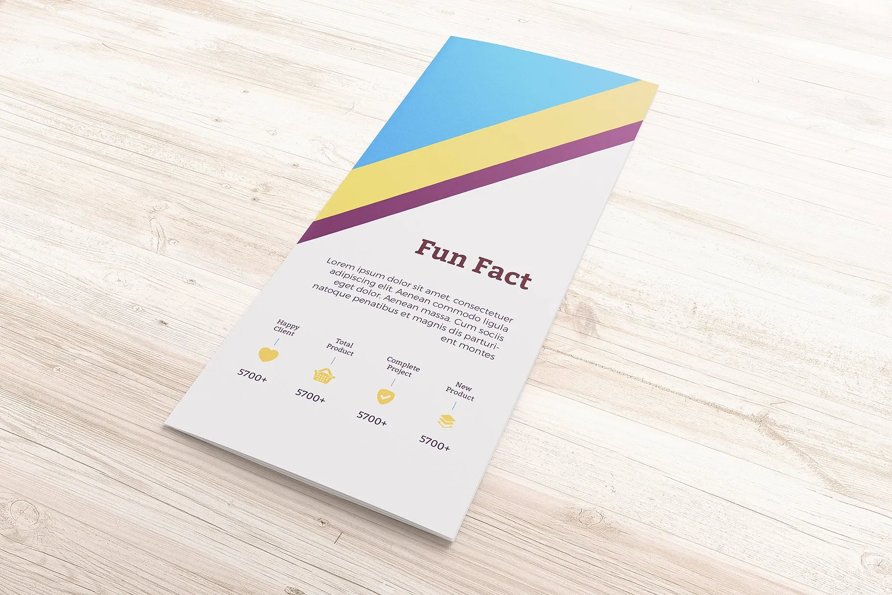 三折宣传传单手册样机模板 Letter-fold brochure Mockups v.3插图(4)