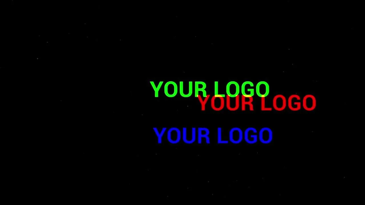 酷炫的小故障徽标像素设计精选AE模板