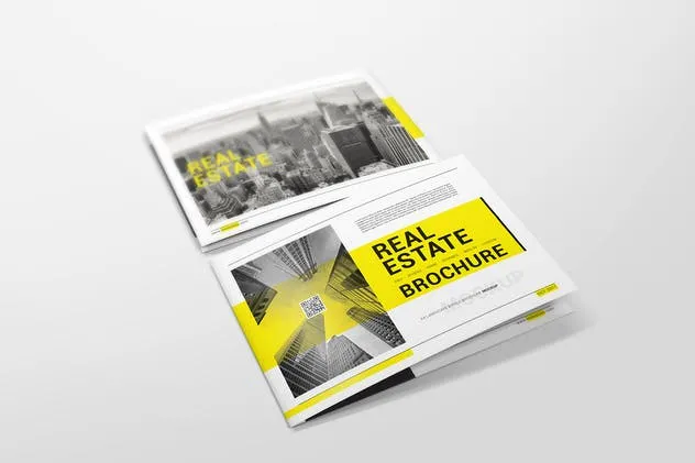 A4双折页宣传册样机模板V2 A4 Bifold Brochure Mockups 02插图(7)